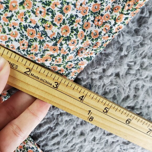 BP Dress Women 3X Multicolor Floral Print Short Sleeve Smocked A-Line Lightweigh - Picture 7 of 9